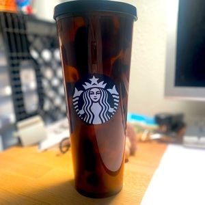 Tortoise Shell Leopard Cheetah Animal Print Shell Acrylic Cold Cup Tumbler Venti